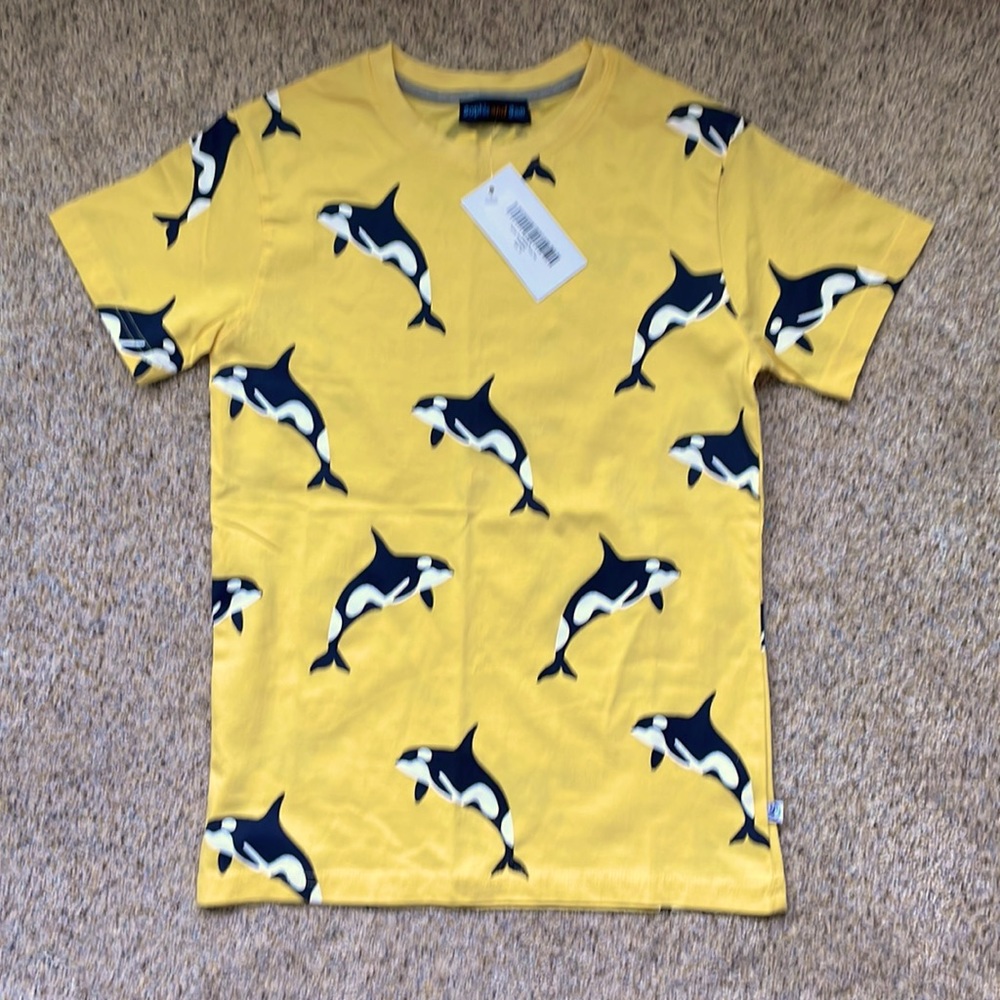Boys shirt with whales